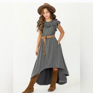 Joyfolie NYLA heather gray Maxi Dress